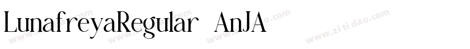 LunafreyaRegular-AnJA字体转换