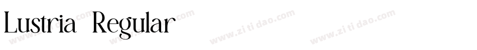 Lustria-Regular字体转换