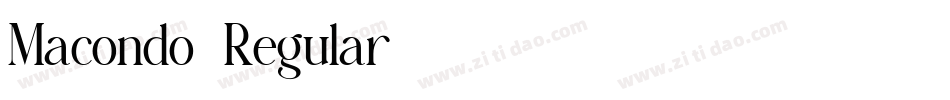 Macondo-Regular字体转换