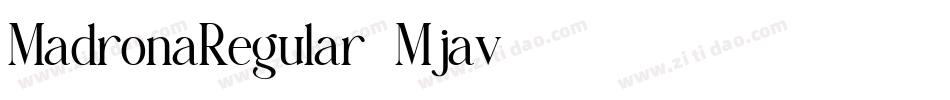 MadronaRegular-Mjav字体转换