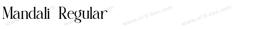Mandali-Regular字体转换