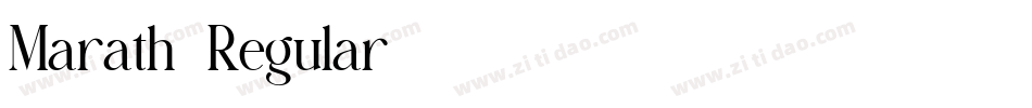 Marath-Regular字体转换