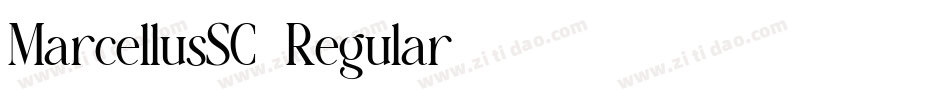 MarcellusSC-Regular字体转换