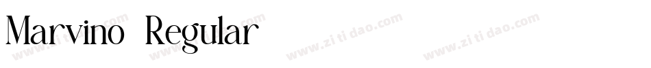 Marvino-Regular字体转换