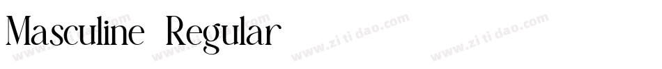 Masculine-Regular字体转换