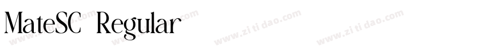 MateSC-Regular字体转换