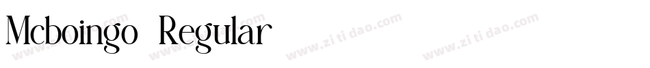 Mcboingo-Regular字体转换