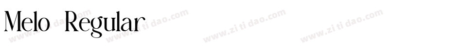 Melo-Regular字体转换