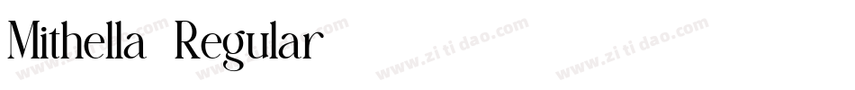 Mithella-Regular字体转换