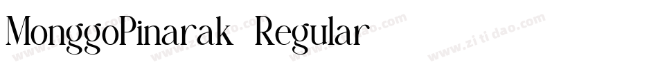MonggoPinarak-Regular字体转换