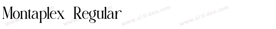 Montaplex-Regular字体转换