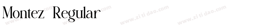 Montez-Regular字体转换