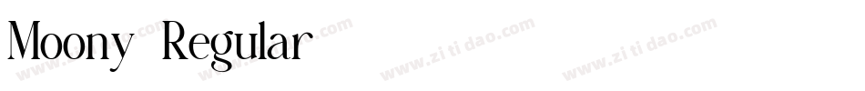 Moony-Regular字体转换