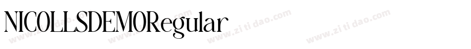 NICOLLSDEMORegular字体转换