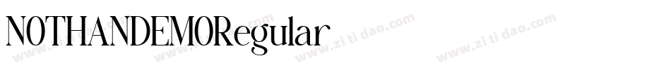 NOTHANDEMORegular字体转换