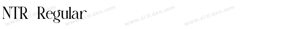 NTR-Regular字体转换