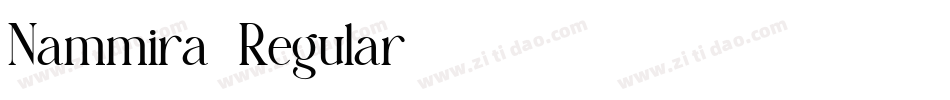 Nammira-Regular字体转换