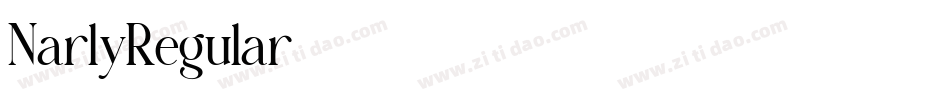 NarlyRegular字体转换
