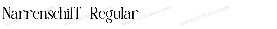 Narrenschiff-Regular字体转换