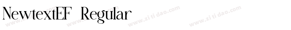 NewtextEF-Regular字体转换