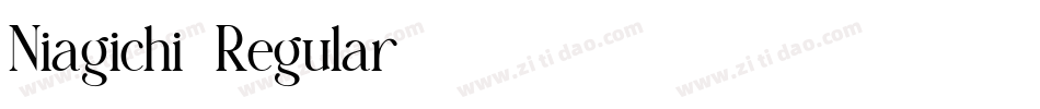 Niagichi-Regular字体转换