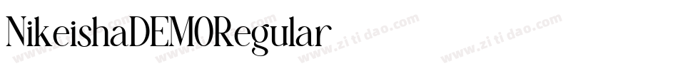 NikeishaDEMORegular字体转换