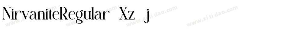 NirvaniteRegular-Xz5j字体转换