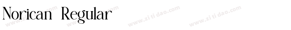 Norican-Regular字体转换