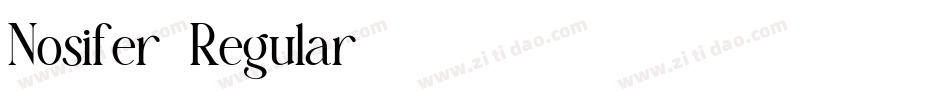 Nosifer-Regular字体转换