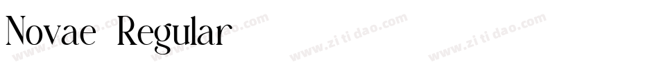Novae-Regular字体转换