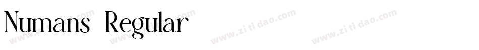 Numans-Regular字体转换