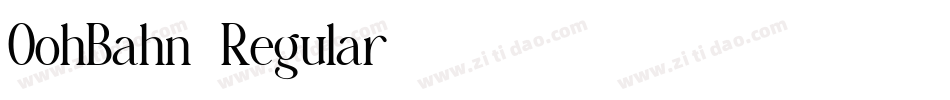 OohBahn-Regular字体转换
