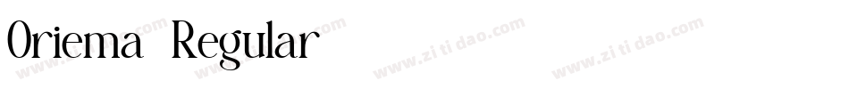 Oriema-Regular字体转换