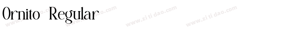 Ornito-Regular字体转换