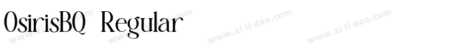 OsirisBQ-Regular字体转换
