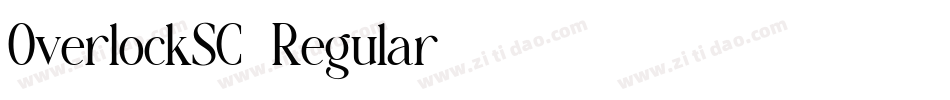 OverlockSC-Regular字体转换