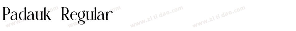 Padauk-Regular字体转换
