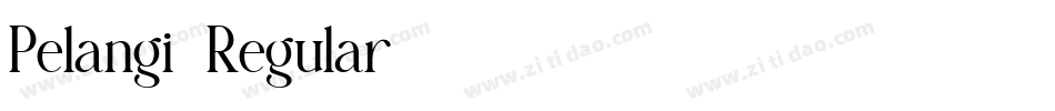 Pelangi-Regular字体转换
