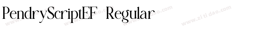 PendryScriptEF-Regular字体转换 PendryScriptEF-Regular字体转换