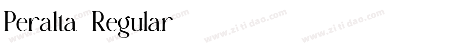 Peralta-Regular字体转换