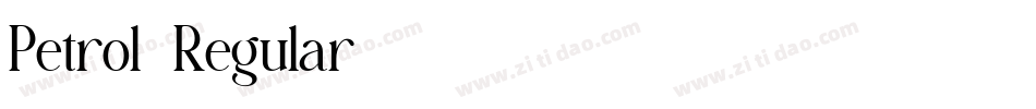 Petrol-Regular字体转换