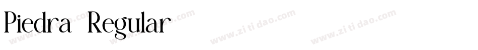 Piedra-Regular字体转换