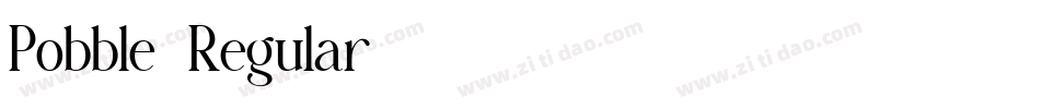 Pobble-Regular字体转换