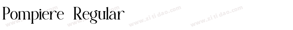 Pompiere-Regular字体转换 Pompiere-Regular字体转换