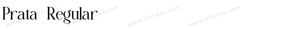 Prata-Regular字体转换