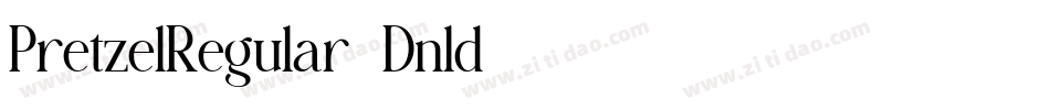 PretzelRegular-Dnld字体转换
