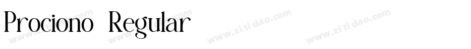 Prociono-Regular字体转换