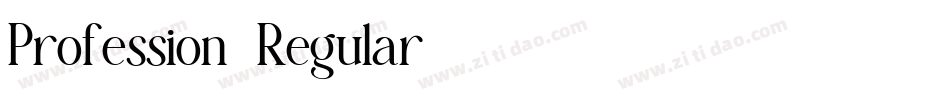 Profession-Regular字体转换