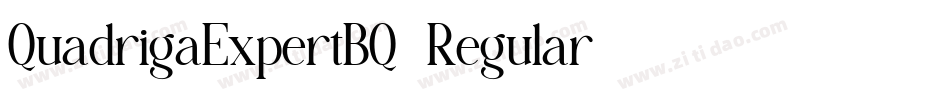 QuadrigaExpertBQ-Regular字体转换