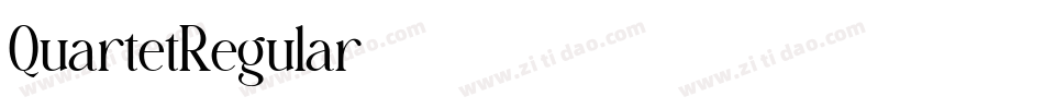 QuartetRegular字体转换 QuartetRegular字体转换